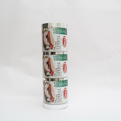 Printed Lidding Film Easy Peel PET/VMPET/PE seal untuk thermoforming film APET/PE tray