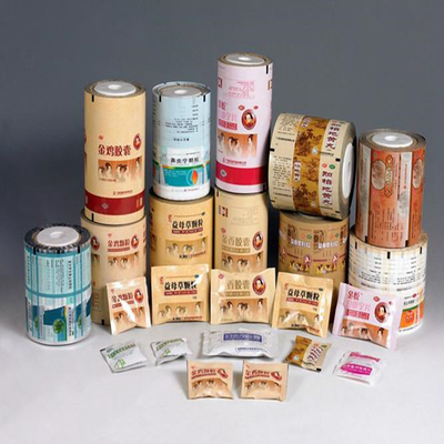 Soft Heat Seal Food Plastic Dicetak Film Kemasan Laminasi Roll Moisture Proof