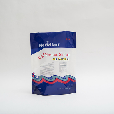 1lb Udang Meksiko Stand Up Kantong Plastik Dicetak Kantong Plastik Dengan Ritsleting