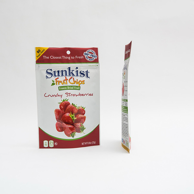 80mm Matte OPV Stand Up Zip Lock Pouch Plastik Cetak 0.8oz Tas Pengemasan Buah Kering