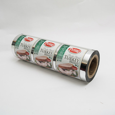 Printed Lidding Film Easy Peel PET/VMPET/PE seal untuk thermoforming film APET/PE tray