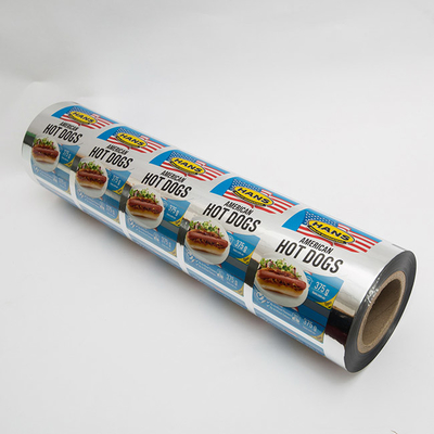 VMPET PE Metallzied Silver Printed Lidding Film Packaging Dengan Clear Window