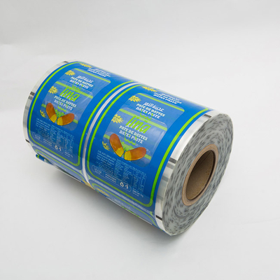 PET PE Lidding 340mm Evoh Food Packaging Film Dicetak Warna Untuk Segel Kunci Baki Plastik