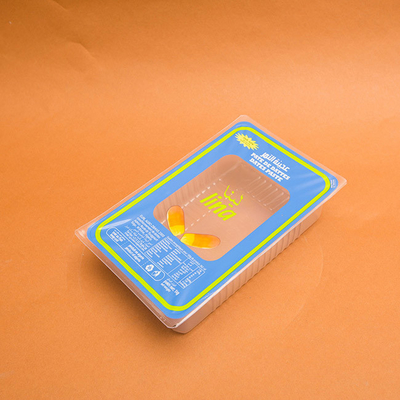 PET PE Lidding 340mm Evoh Food Packaging Film Dicetak Warna Untuk Segel Kunci Baki Plastik