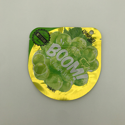 Zipper Snack Food Grade Heat Seal Bags Kantong Ritsleting Plastik Cetak Kustom ODM