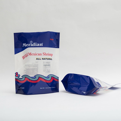 1lb Udang Meksiko Stand Up Kantong Plastik Dicetak Kantong Plastik Dengan Ritsleting