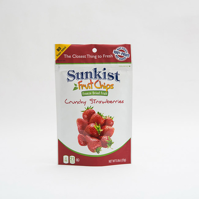 80mm Matte OPV Stand Up Zip Lock Pouch Plastik Cetak 0.8oz Tas Pengemasan Buah Kering
