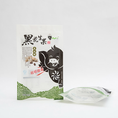 180g Kacang Panggang Stand Up Pouch Buah Tas Makanan Plastik Kustom 102 Mikron
