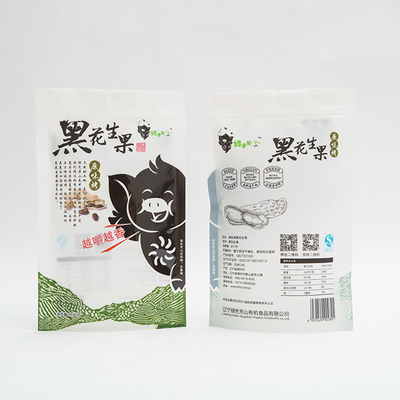 180g Kacang Panggang Stand Up Pouch Buah Tas Makanan Plastik Kustom 102 Mikron