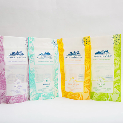 24OZ Anahola Granola Kantong Plastik Kustom Untuk Kantong Plastik Makanan Kemasan Makanan