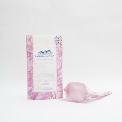 24oz Granola Food Packaging Bags Plastik 6 Warna Packing Zip Lock Pouch