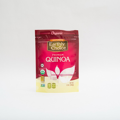 12OZ Quinoa Stand Up Pouch Gravure Printing Kemasan Kantong Plastik Kecil