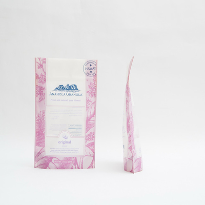 24oz Granola Food Packaging Bags Plastik 6 Warna Packing Zip Lock Pouch