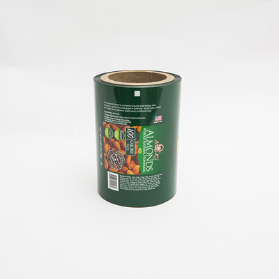 0.63OZ Almond Makanan Kemasan Film Bungkus Plastik Film Roll Logo Dicetak