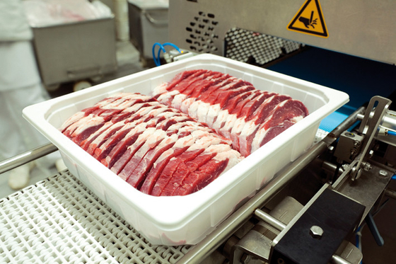 White APET PE Thermoforming Film Daging Segar Makanan Tray Sealing Film MAP Packing