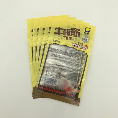 30g Beef Rib Food Packaging Bags CPP Transparan Tiga Sisi Kantong Segel